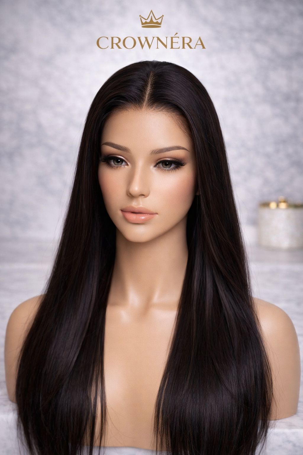 CROWNÉRA Straight HD Lace Front Wig – 100% Virgin Human Hair
