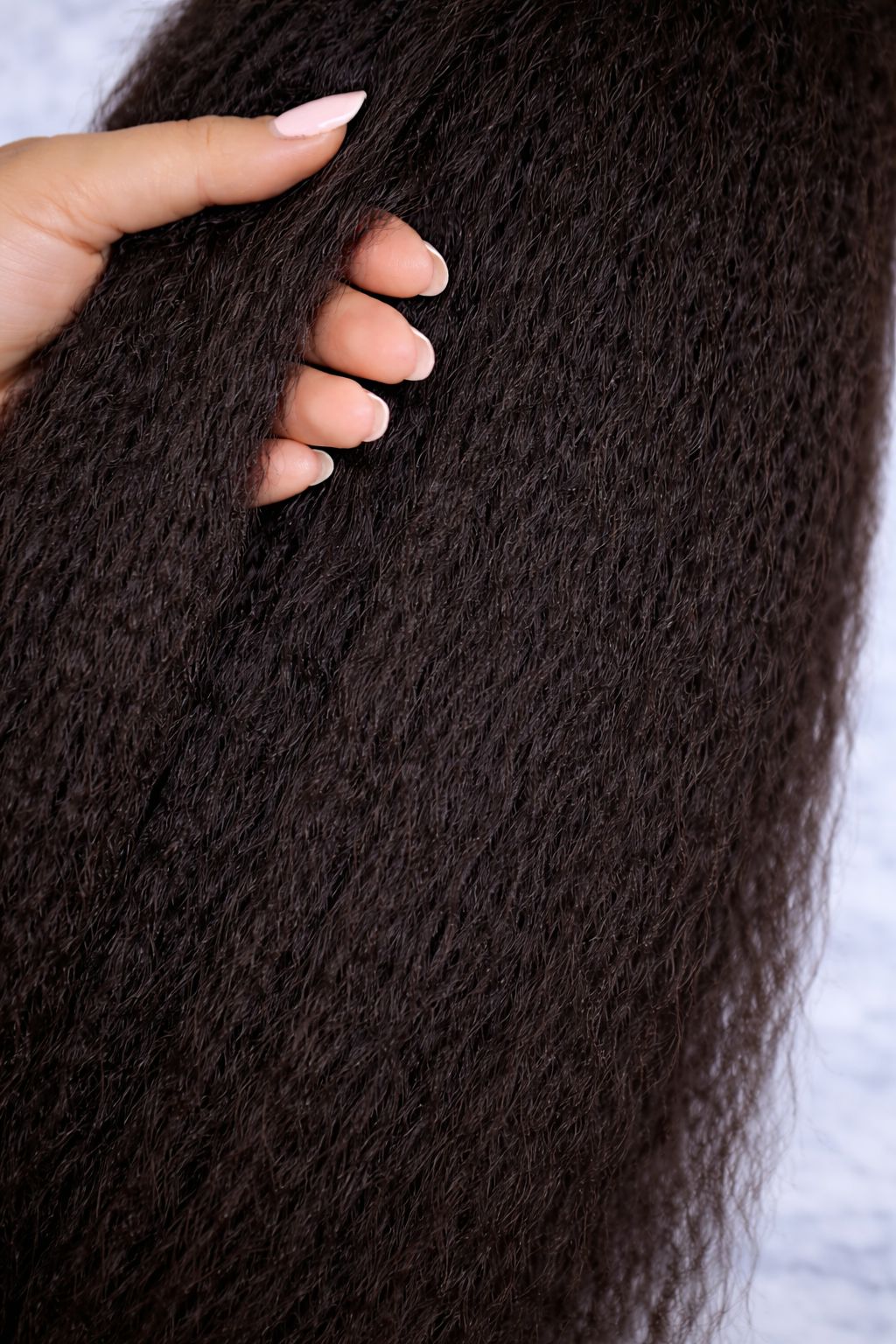CROWNÉRA Kinky Straight HD Lace Front Wig – 100% Virgin Human Hair