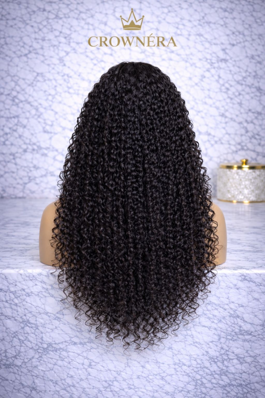 CROWNÉRA Kinky Curly HD Lace Front Wig – 100% Virgin Human Hair