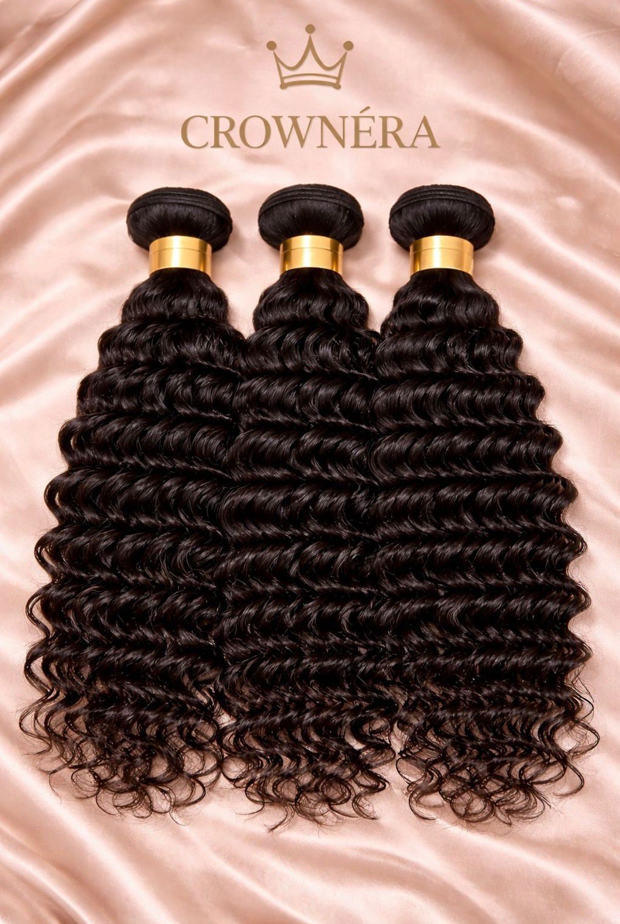 CROWNÉRA Curly Hair Bundles – 100% Virgin Human Hair