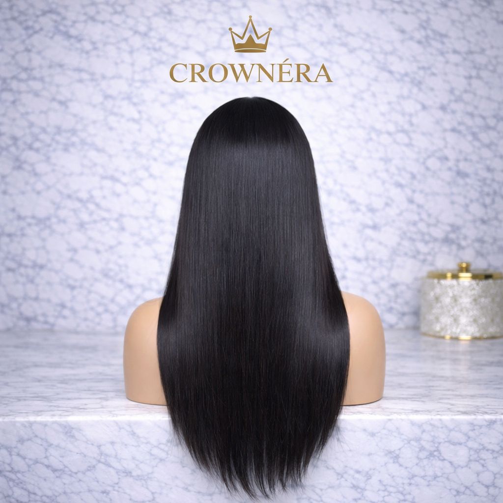 CROWNÉRA Straight HD Lace Front Wig – 100% Virgin Human Hair