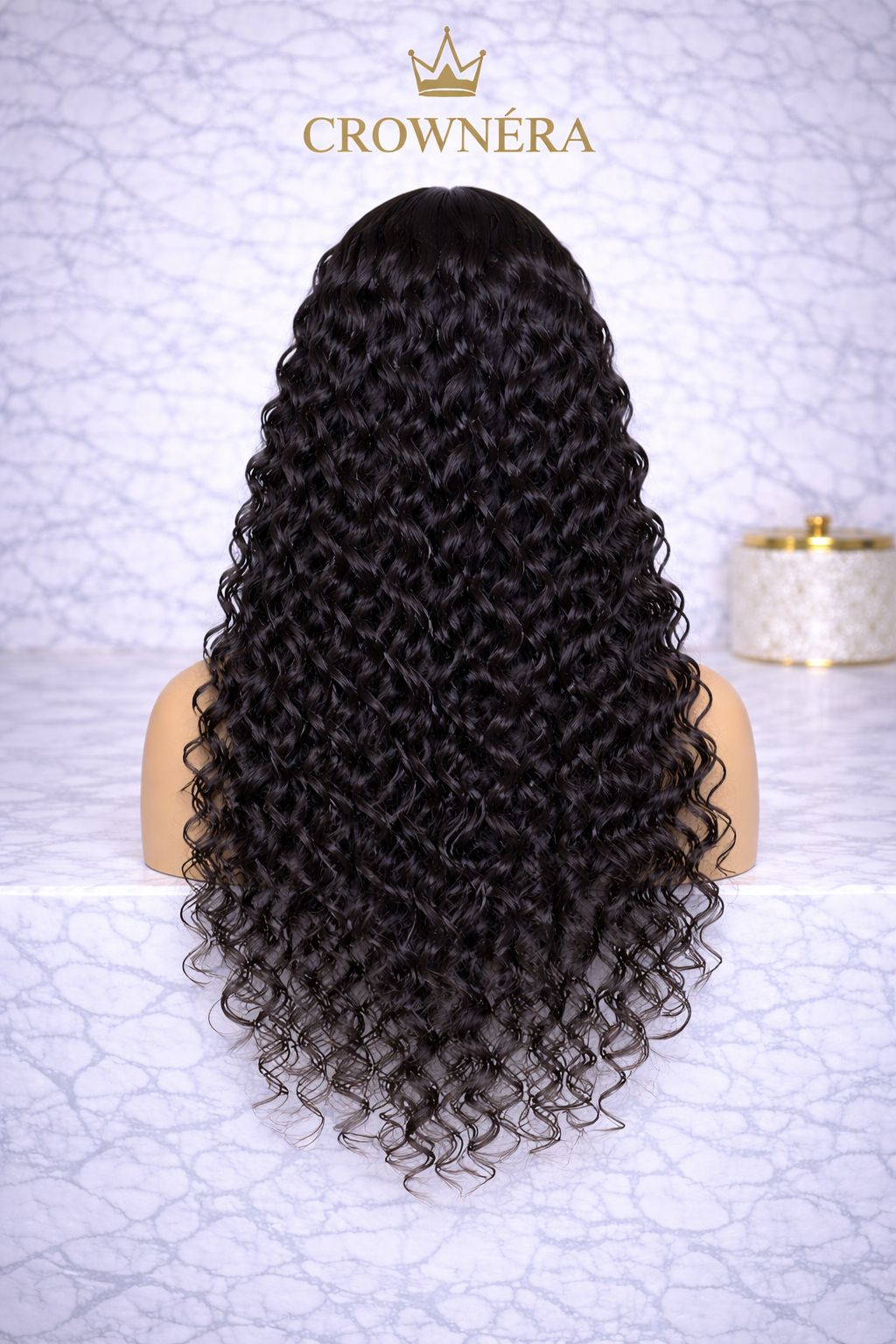 CROWNÉRA Water Wave HD Lace Front Wig – 100% Virgin Human Hair