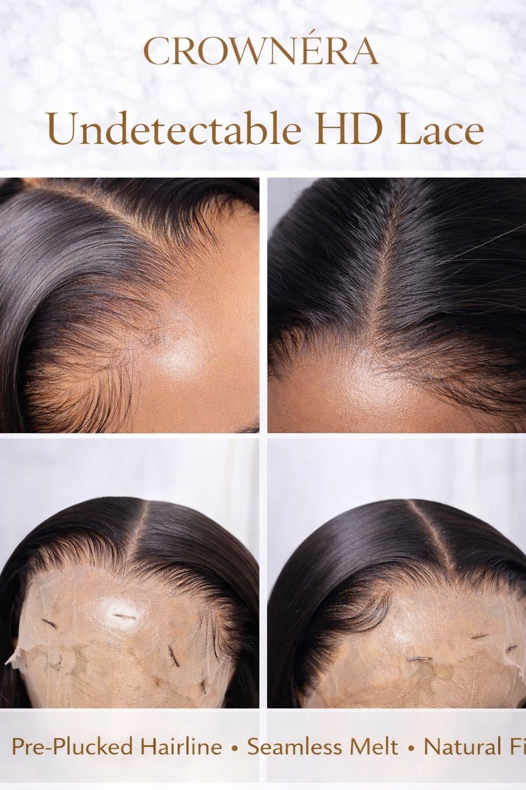 CROWNÉRA Body Wave HD Lace Front Wig – 100% Virgin Human Hair